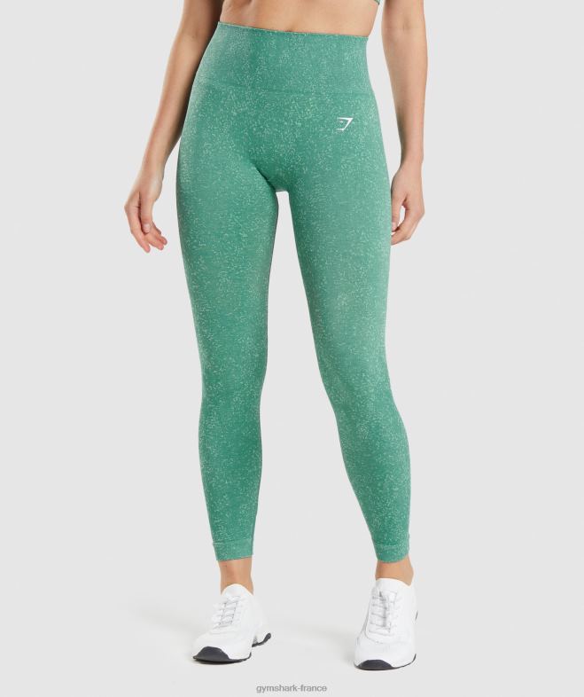 Gymshark adapter les leggings sans couture mouchetés minéral | vert alpin femmes 6HF28322